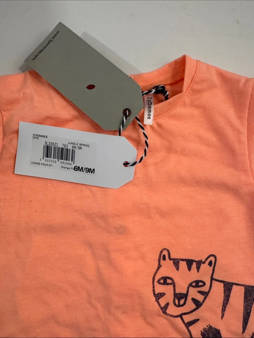 3Pommes Tiger Onesie